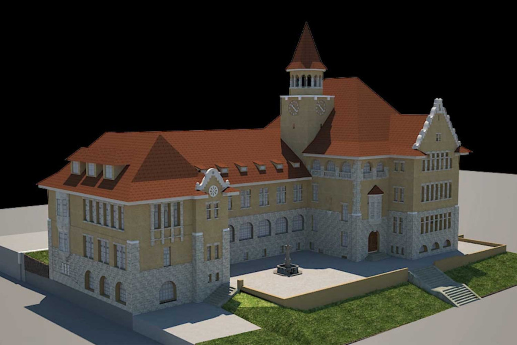 Brugg AG, école Stapfer, modèle 3D, HMQ AG