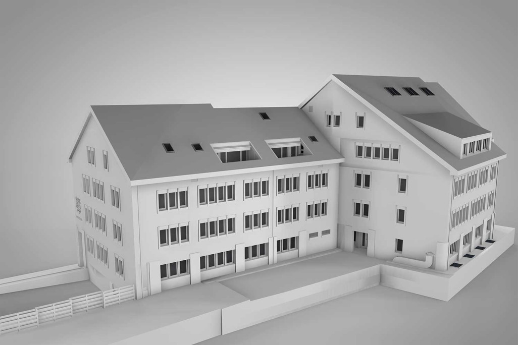 Mairie de Thusis, modèle 3D, HMQ AG
