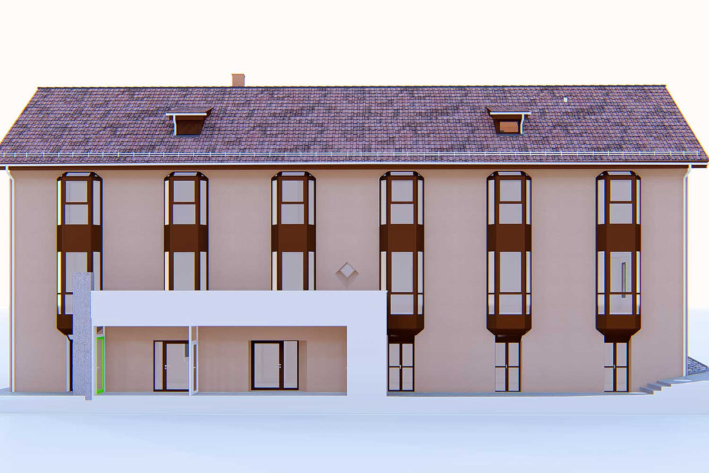 Neuhausen am Rheinfall, résidence Schönhalde, modèle 3D, HMQ AG