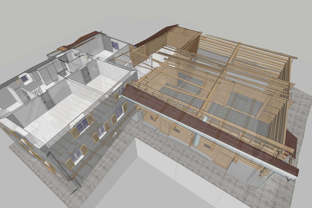 Modélisation 3D dans ArchiCAD, plan 3D, HMQ AG