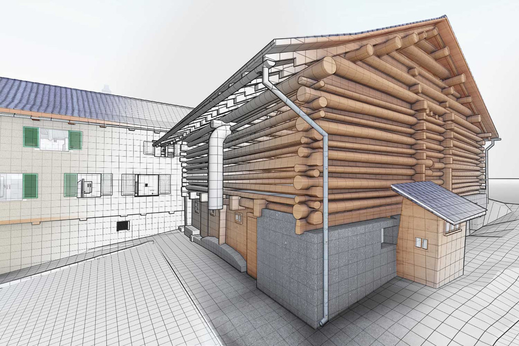 Modélisation 3D dans ArchiCAD, maison d'habitation avec étable dans les Grisons, HMQ AG