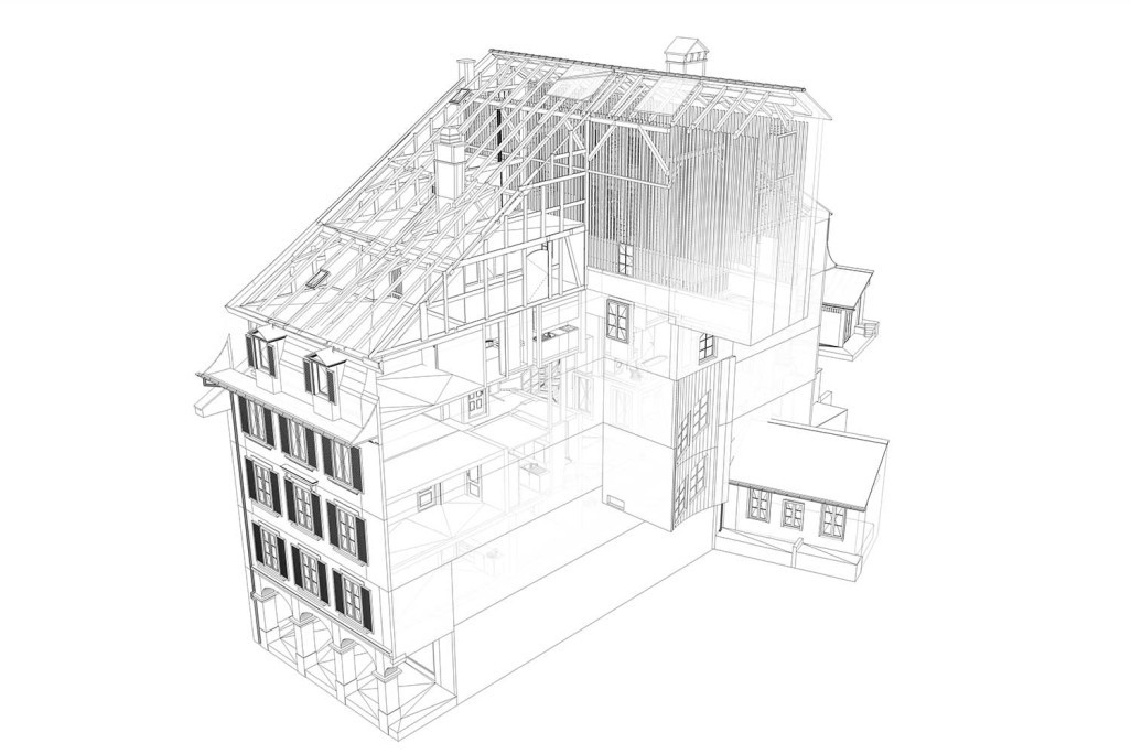 Modèle 3D dans la vieille ville de Thoune, HMQ AG