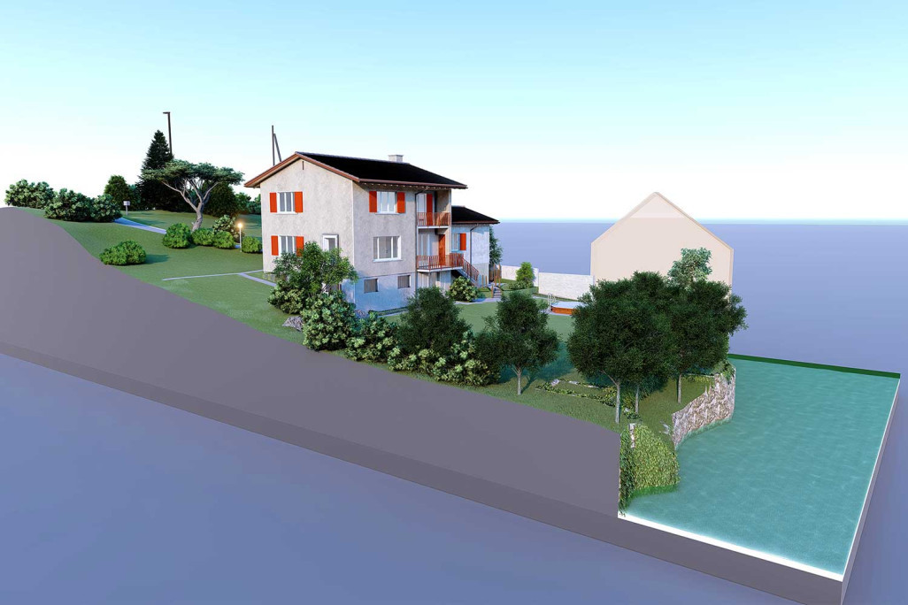 Modèle 3D avec environnement, HMQ AG