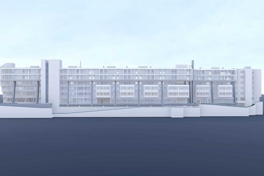 Modèle 3D, maison de retraite Eggölzli, HMQ AG