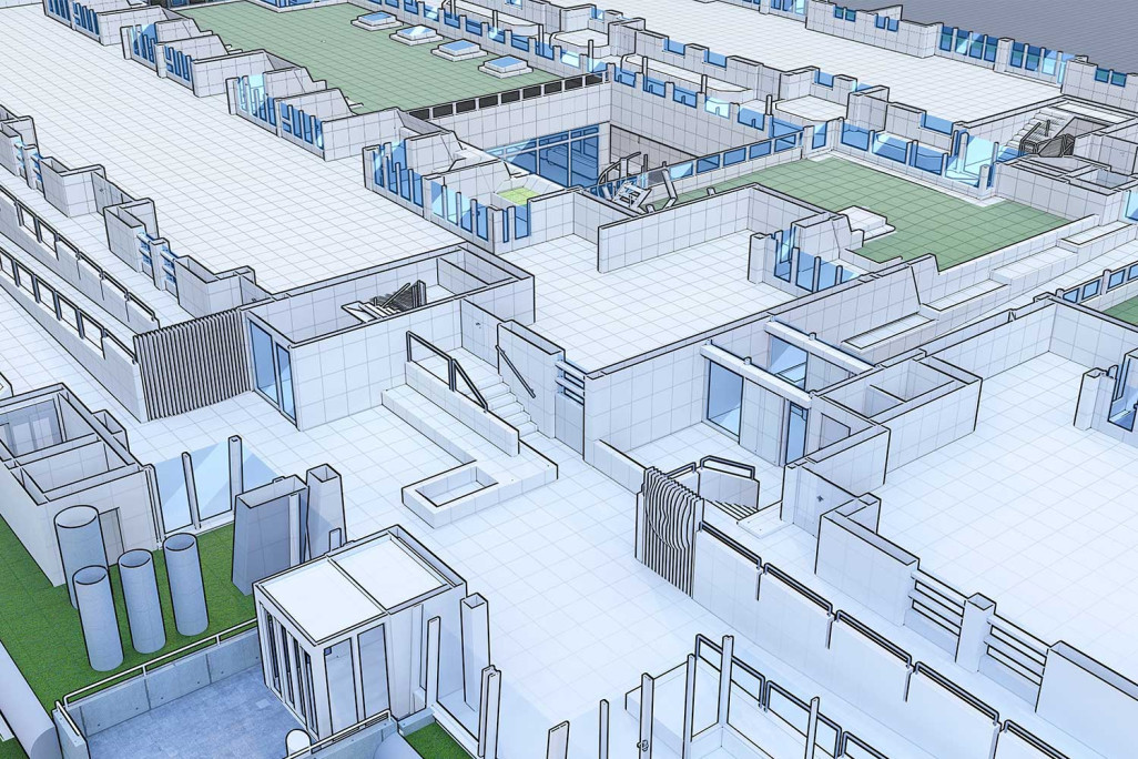 Modélisation 3D, maison de retraite Eggölzli, HMQ AG