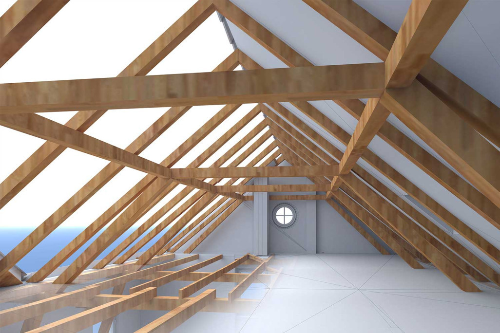 Zurich, modèle 3D d'un grenier, HMQ AG