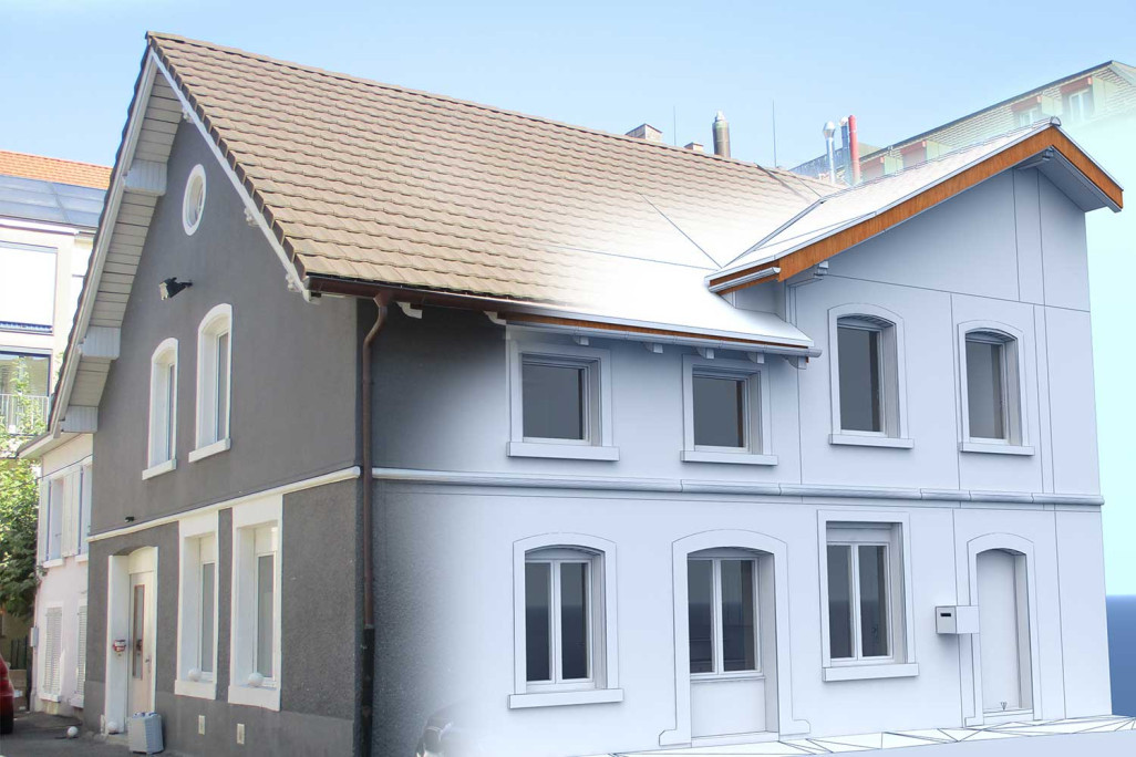 Zurich, immeuble commercial, modélisation 3D, HMQ AG