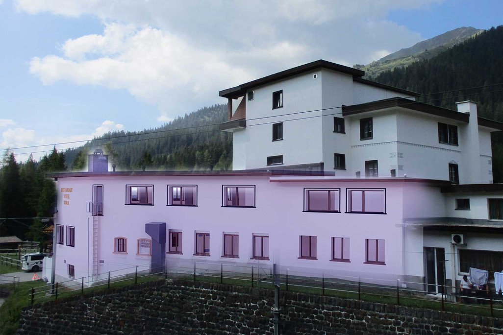 Davos, Hôtel Kulm, modélisation CAO 3D, HMQ AG
