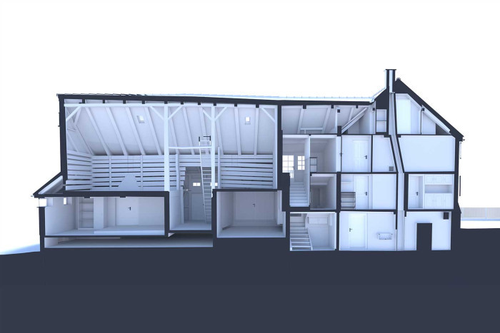 Maison d'habitation avec grange