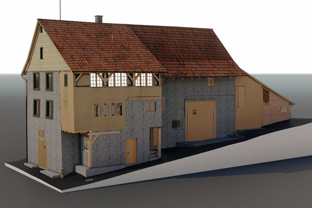 Nuage de points 3D vers BIM, modèle 3D, relevé de bâtiment, HMQ AG
