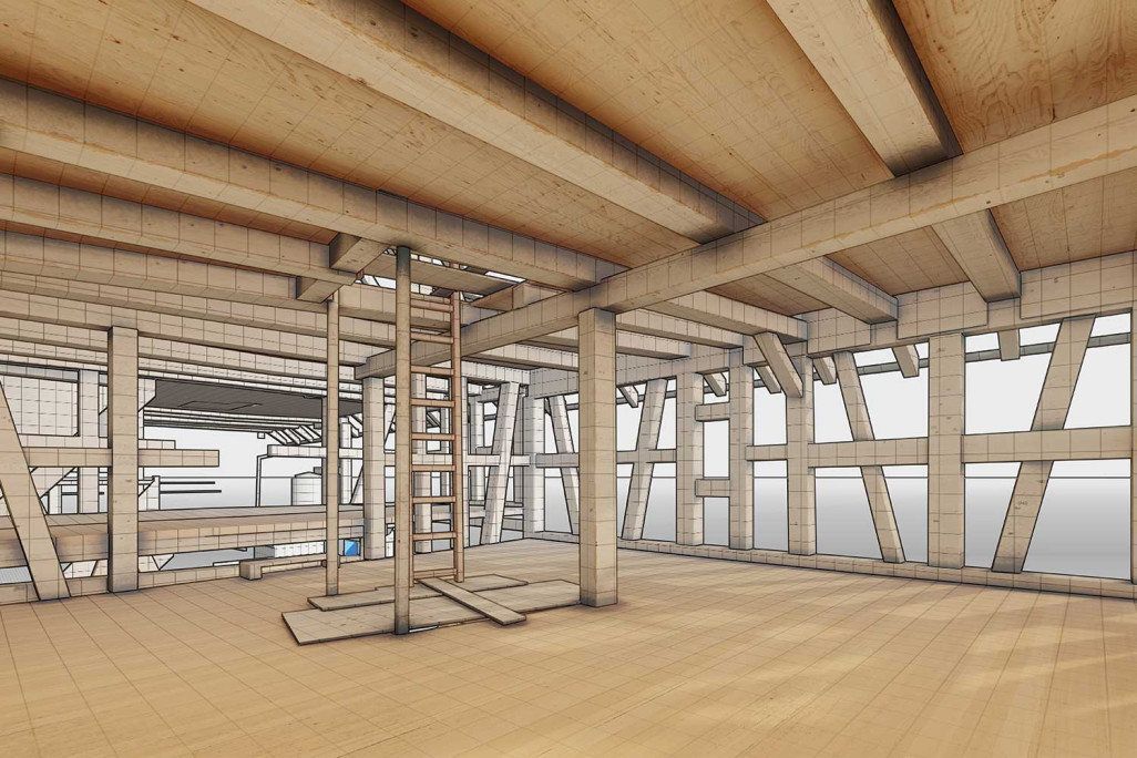 Nuage de points 3D vers BIM, modélisation 3D, relevé de bâtiment, HMQ AG