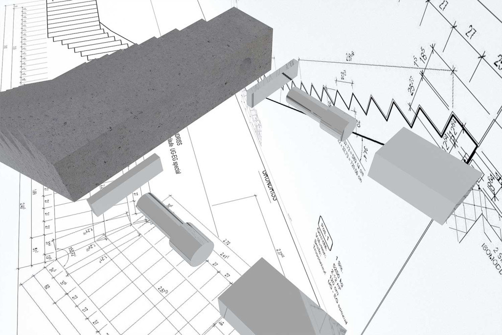 Élément d'escalier 3D à partir de 2D, HMQ AG
