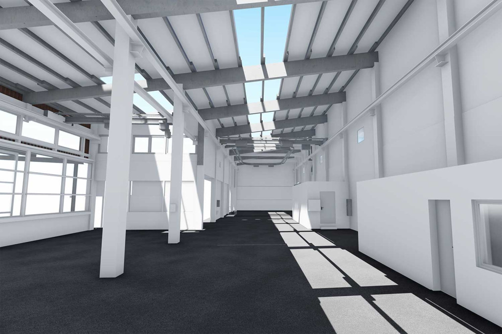 Modélisation 3D d'une installation industrielle, HMQ AG