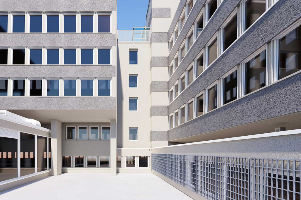 Modèle BIM 3D, Office des constructions des Grisons, Service des automobiles, HMQ AG