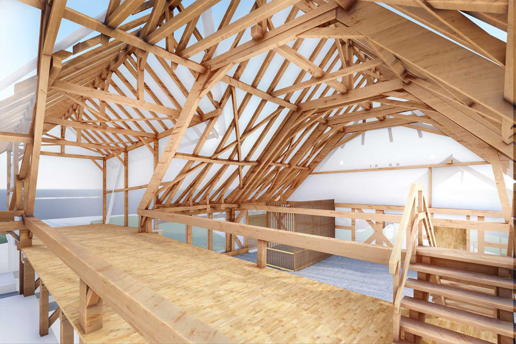 Berne, site Wyssloch, combles 3D, HMQ AG