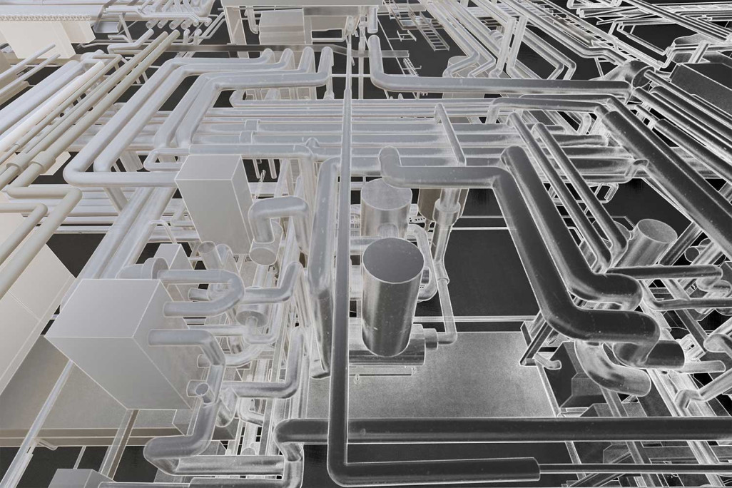 Modélisation 3D, domotique avec câblage, HMQ AG
