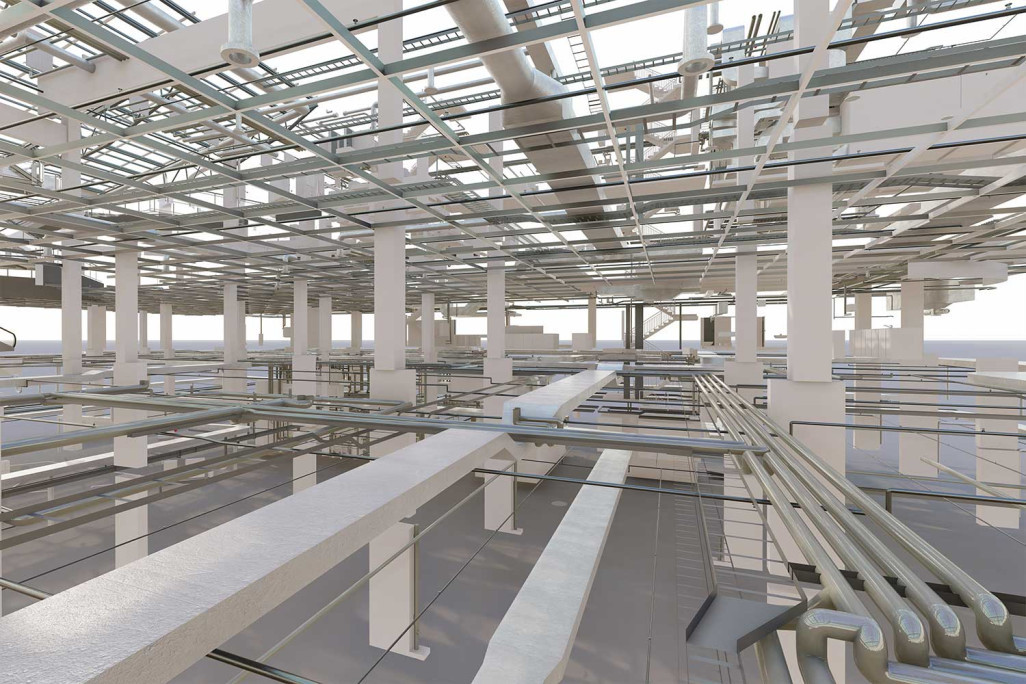 Modélisation 3D, domotique avec câblage, HMQ AG