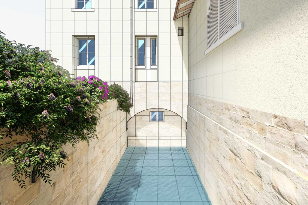 Bâtiment d'atelier, modélisation 3D, HMQ AG