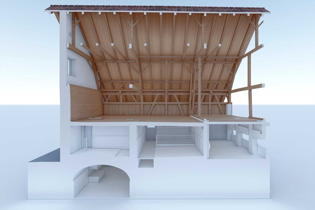 Holziken AG, Argovie, Hofstall Coupe CAO 3D, HMQ AG